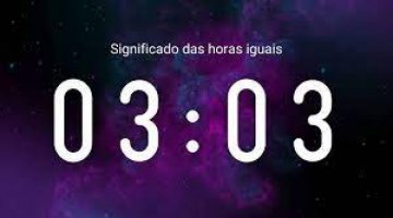 HORAS IGUAIS - 03:03