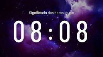 Horas iguais - 08:08