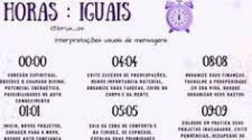 Horas Iguais